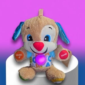 Fisher-  Price Toy Puppy dog Multicolor Stuffed With Light-Up Words Feature
